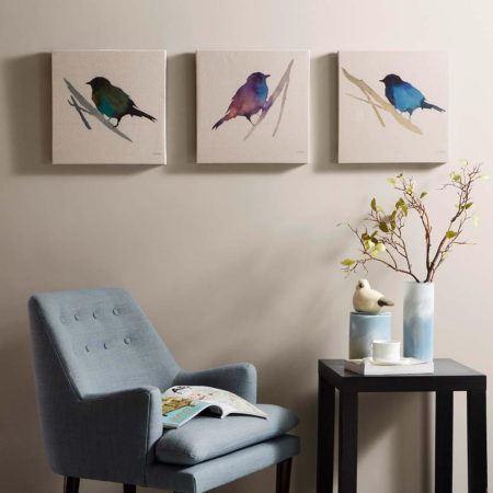Branch & Flight Linen Canvas 3 Piece Set
