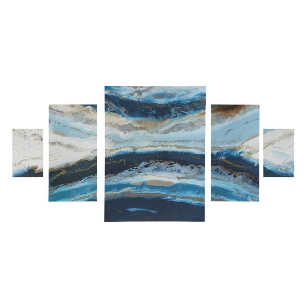 Midnight Tide Blue Gel Coat Canvas (5pcs/set) - Image 2
