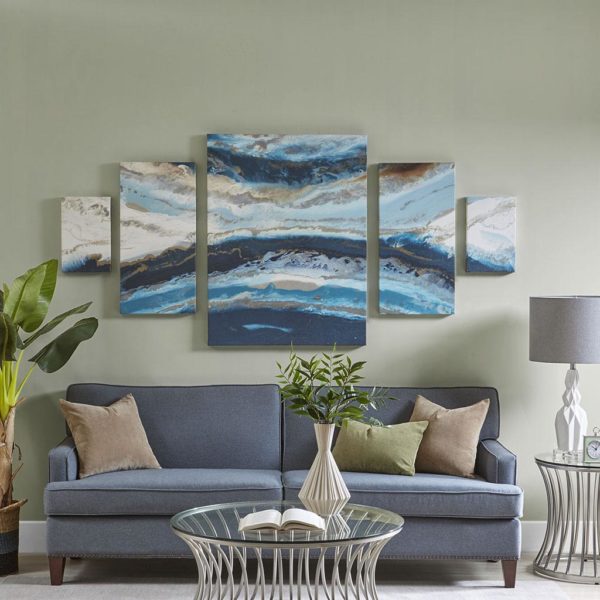 Midnight Tide Blue Gel Coat Canvas (5pcs/set)