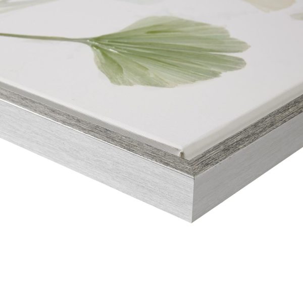 Spring Ginkgo Leaves Print on Canvas with Hand Embellishment - Image 4