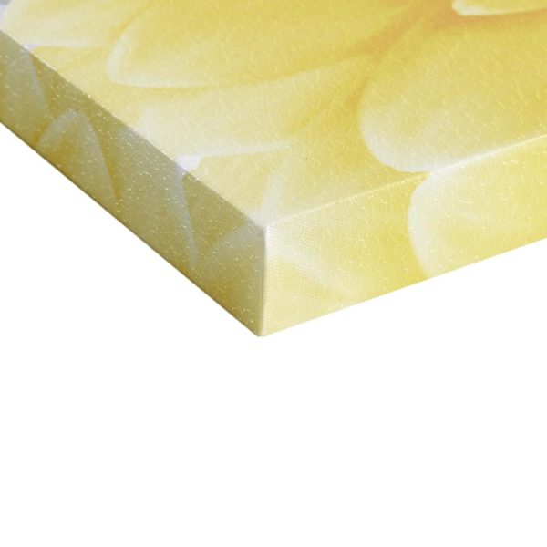 Vibrant Yellow Gel Coated Canvas - Image 4