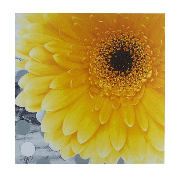 Vibrant Yellow Gel Coated Canvas - Image 3