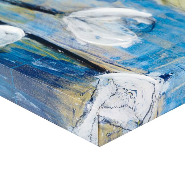 Ocean Breeze Blossom 4 Piece Set Gel Coat Printed on Canvas - Image 6
