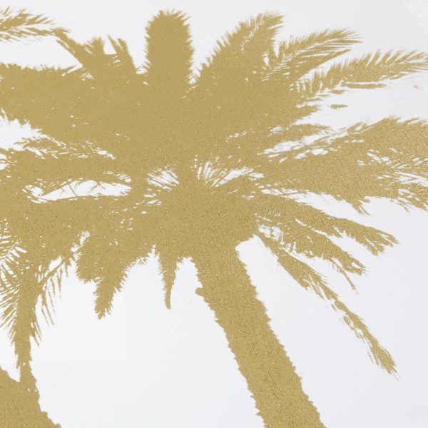 Gold Palms Gold Foil Embellished Canvas - Image 4