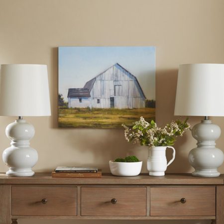 Old White Barn Gel Coat Canvas