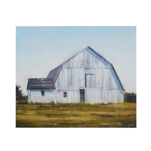 Old White Barn Gel Coat Canvas - Image 2