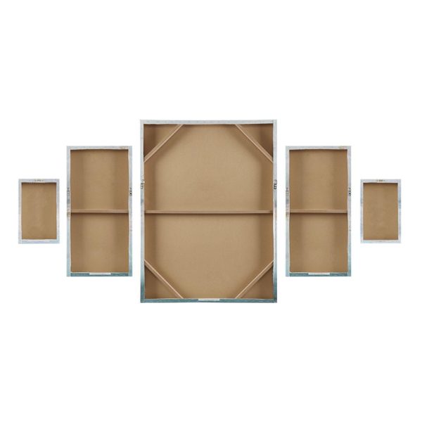 Glistening Gold Marble Gel Coat Canvas With Gold Foil (5pcs/set) - Image 5