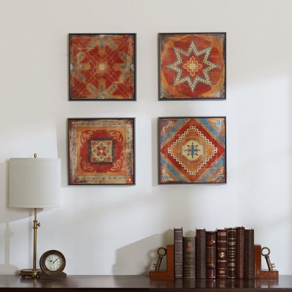 Moroccan Tile Gel Coat Deco Box 4pcs Set