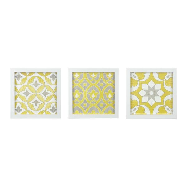 Tuscan Tiles Framed Gel Coated Paper Set of 3 - Image 2