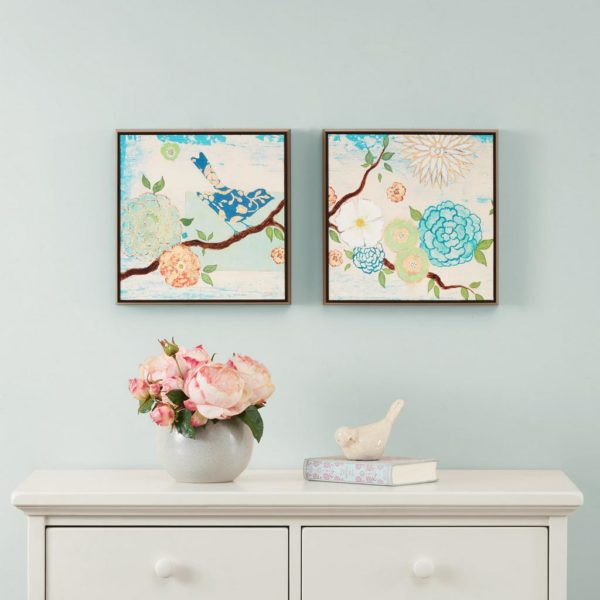 Blooming Florals Gel Coat Deco Box 2 Piece Set