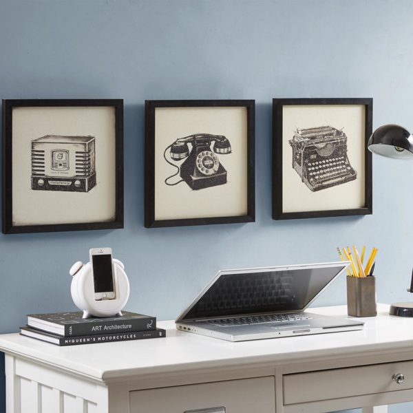 Vintage Models Gel Coated Print Shadowbox (3pcs/set)