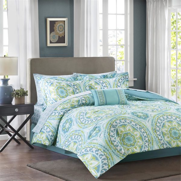 Serenity Complete Comforter and Cotton Sheet Set - Image 2