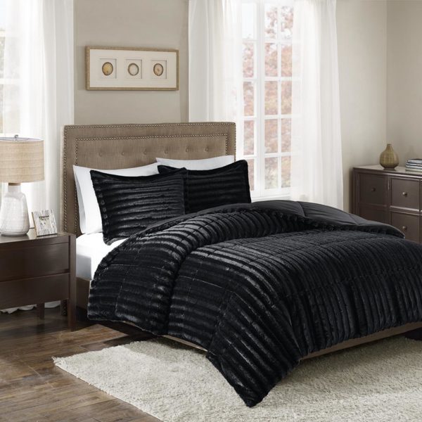 Duke Faux Fur 3 Piece Comforter Set