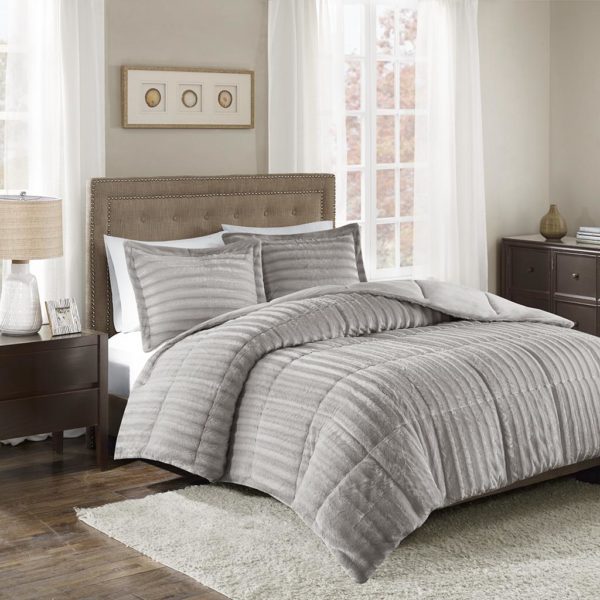 Duke Faux Fur 3 Piece Comforter Set - Image 4