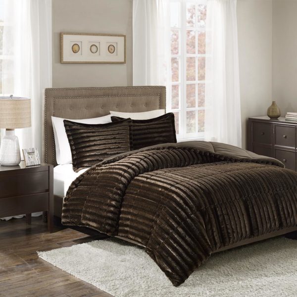 Duke Faux Fur 3 Piece Comforter Set - Image 3