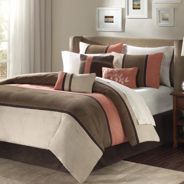 Palisades 7 Piece Faux Suede Comforter Set - Image 2