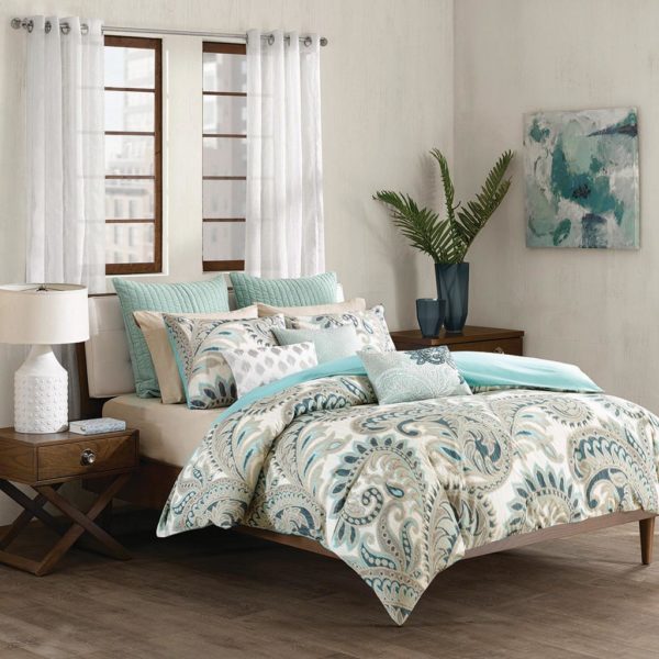 Mira 3 Piece 100% Cotton Comforter Set