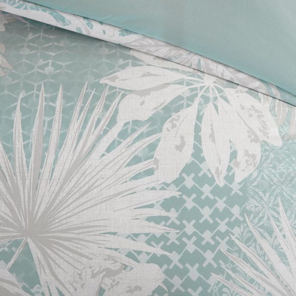 Palm Grove Cotton Printed 6 Piece Comforter Set - Image 4