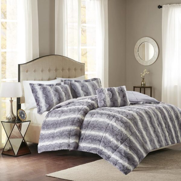 Zuri Faux Fur Comforter Set - Image 3