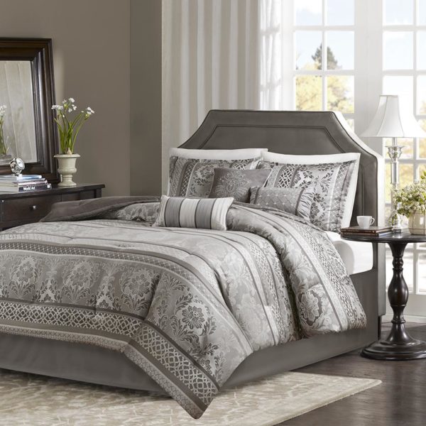 Bellagio 7 Piece Jacquard Comforter Set - Image 2