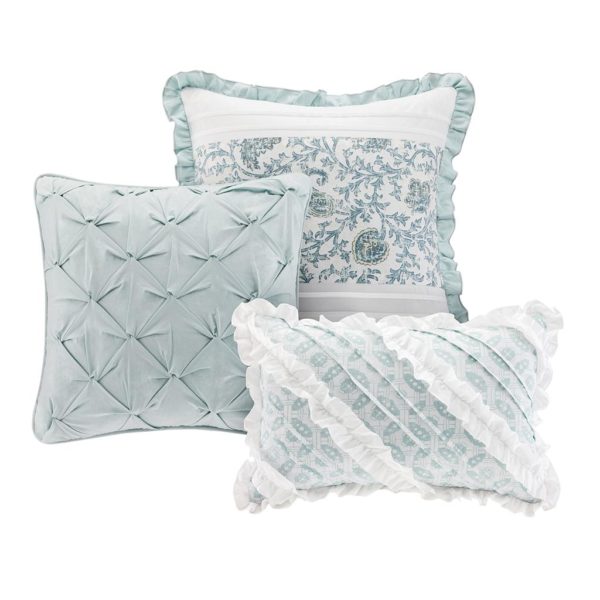 Dawn 9 Piece Cotton Percale Duvet Cover Set - Image 5