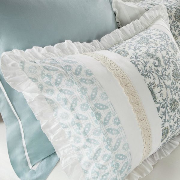 Dawn 9 Piece Cotton Percale Duvet Cover Set - Image 9