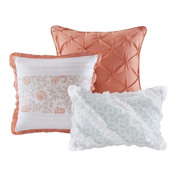 Dawn 9 Piece Cotton Percale Duvet Cover Set - Image 4