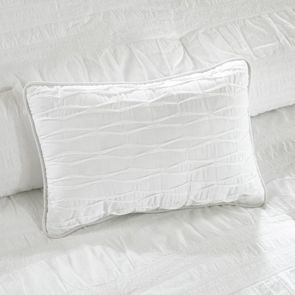 Nicolette 4 Piece Cotton Seersucker Duvet Cover Set - Image 3