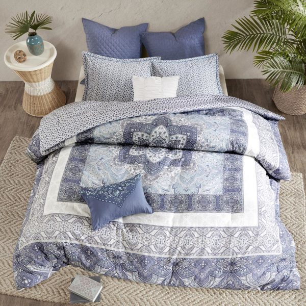 Maggie 7 Piece Reversible Cotton Comforter Set