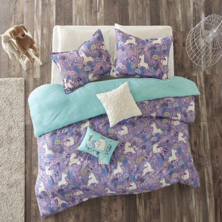 Lola Unicorn Cotton Duvet Cover Set