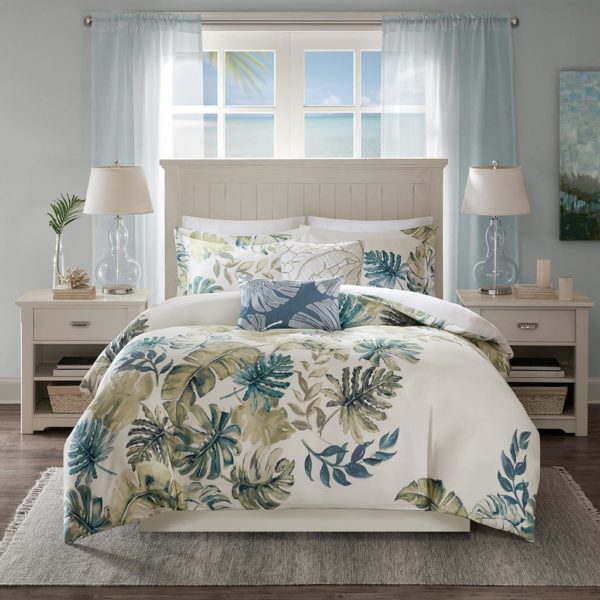 Lorelai Cotton Printed 5 Piece Duvet Cover Set - Image 6