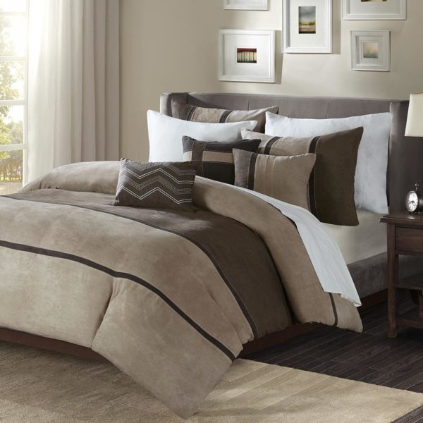 Palisades 6 Piece Faux Suede Duvet Set - Image 2