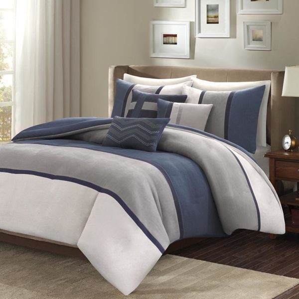 Palisades 6 Piece Faux Suede Duvet Set