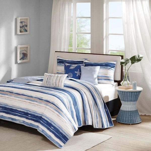 Marina 6 Piece Quilted Coverlet Set