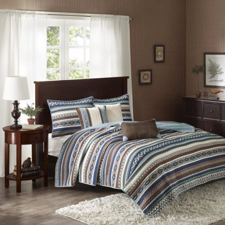 Malone 6 Piece Reversible Coverlet Set