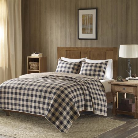 Check Oversized Quilt Mini Set