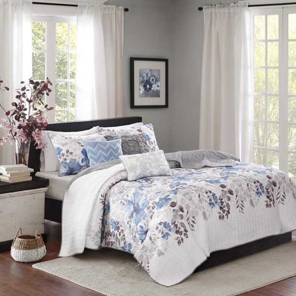 Luna 6 Piece Reversible Coverlet Set