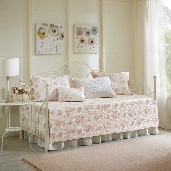 Serendipity 6 Piece Cotton Percale Reversible Daybed Cover Set