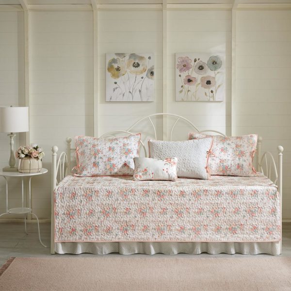 Serendipity 6 Piece Cotton Percale Reversible Daybed Cover Set - Image 2