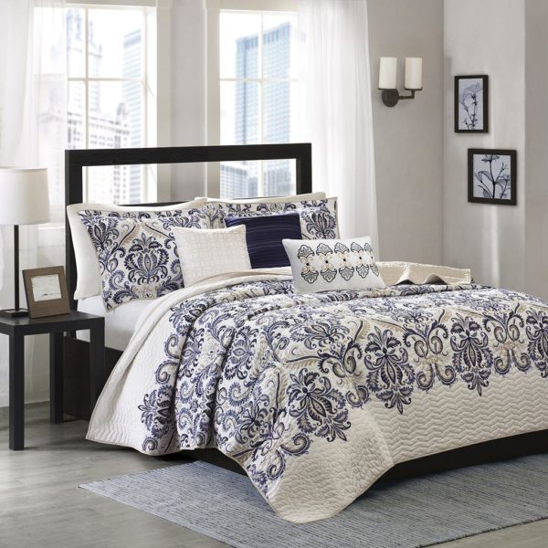 Cali 6 Piece Reversible Coverlet Set