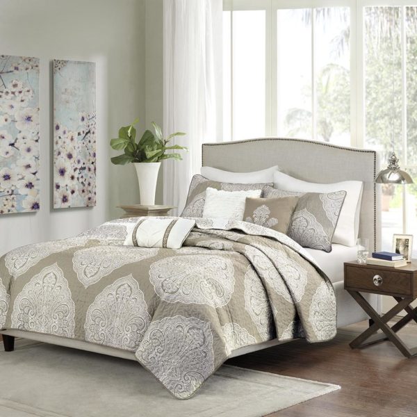 Rachel 6 Piece Reversible Quilted Coverlet Set - Image 2