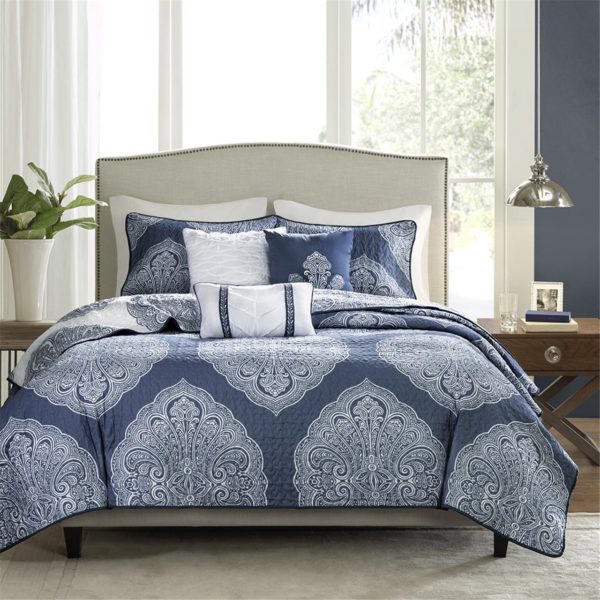 Rachel 6 Piece Reversible Quilted Coverlet Set - Image 9