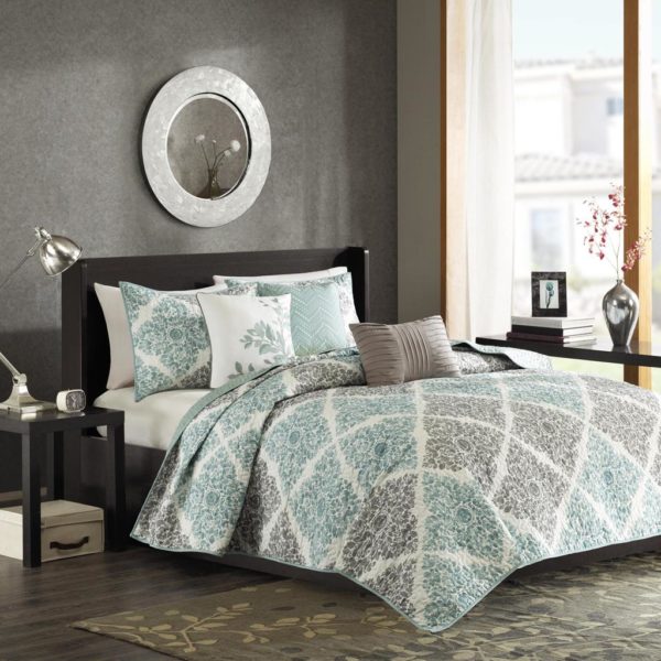 Claire 6 Piece Reversible Coverlet Set