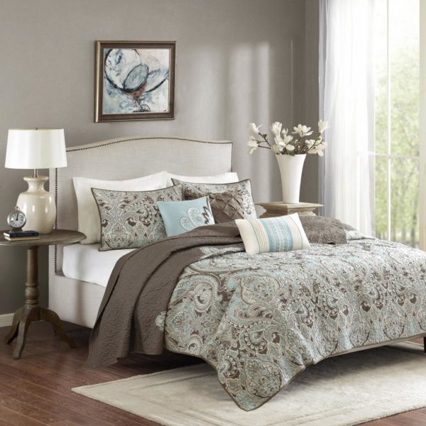 Geneva 6 Piece Reversible Coverlet Set