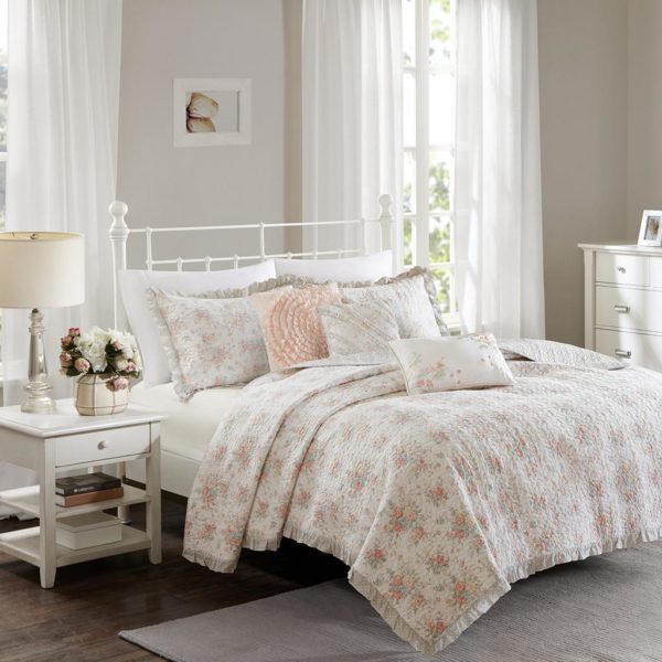 Serendipity Cotton Percale Reversible Coverlet Set