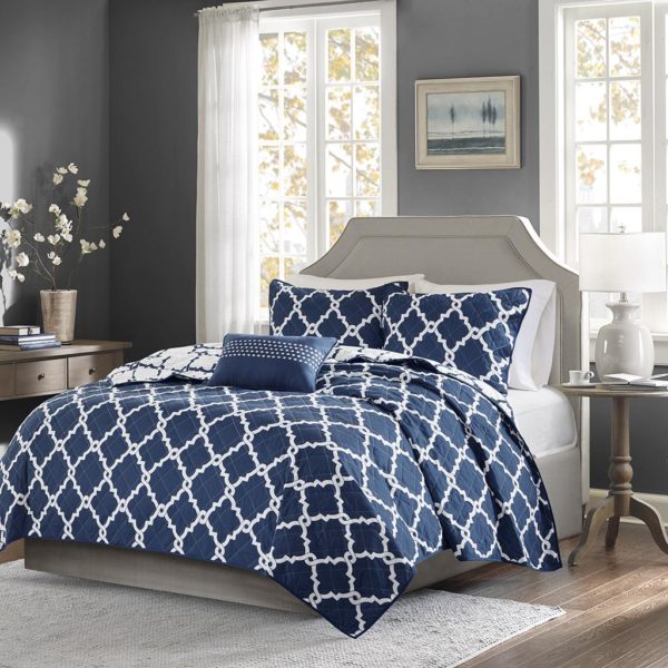 Merritt 4 Piece Reversible Coverlet Set - Image 3