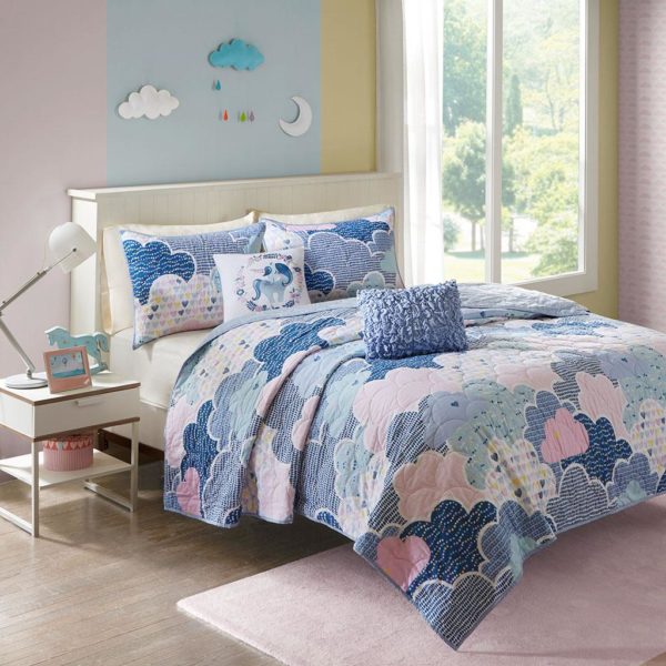 Cloud Cotton Printed Coverlet Set - Image 2