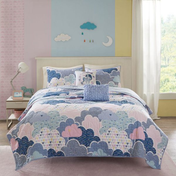 Cloud Cotton Printed Coverlet Set - Image 4