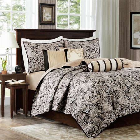 Aubrey 6 Piece Reversible Coverlet Set