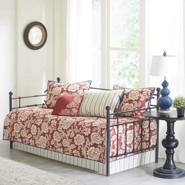 Lucy 6 Piece Cotton Twill Reversible Daybed Set
